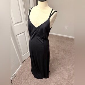 Club Monaco Black Slip Maxi Dress Size M
